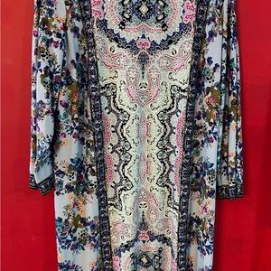 London Times Blue Fancy Shift Dress.